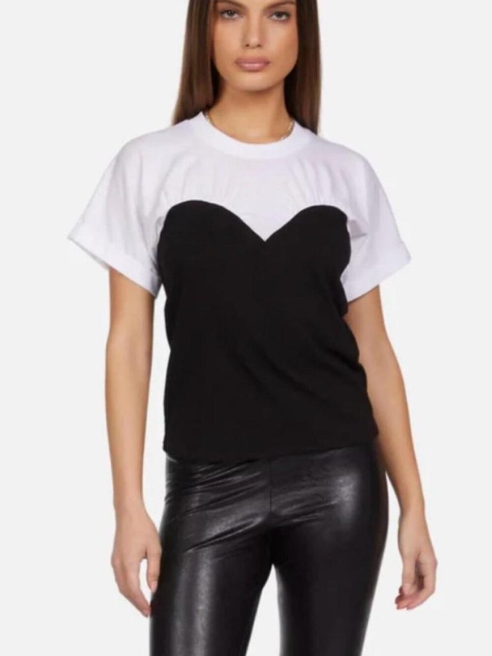 Michael Lauren Kinsley Sweetheart Corset Tee